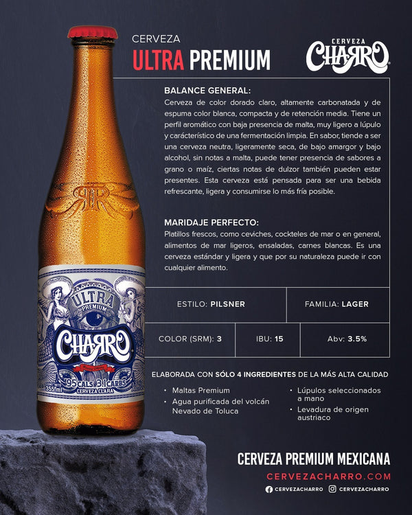 Cerveza Charro Ultra 24 Pack