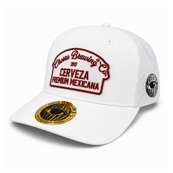 Gorra Trucker Marfil, Cervecería Charro 2026 Edición Limitada
