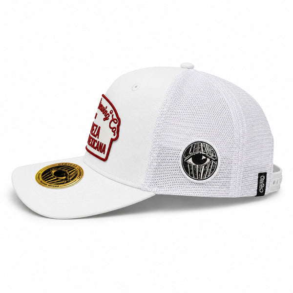 Gorra Trucker Marfil, Cervecería Charro 2026 Edición Limitada