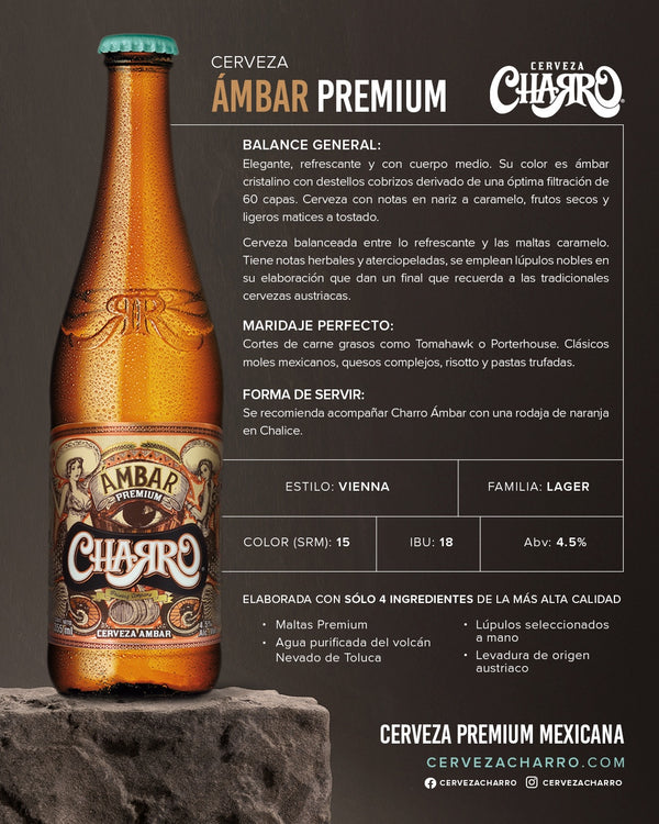 Membresía anual Cerveza Charro 24 Pack Premium Mix