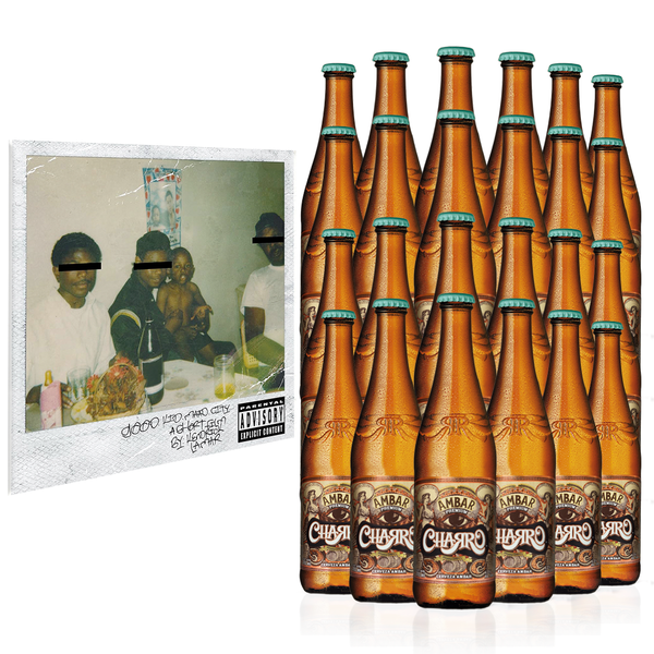 Cerveza Charro Ámbar 24 Pack + Vinil Good kid, m.A.A.d City Kendrick Lamar