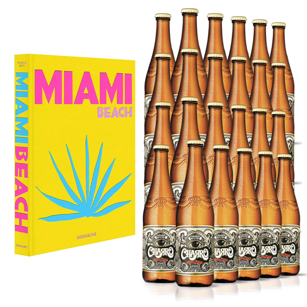 Cerveza Charro Pilsner 24 Pack + Libro Miami Beach